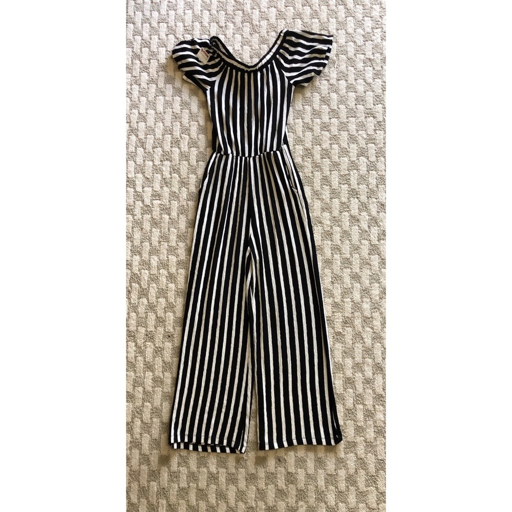 Black and white knit Jumpsuit